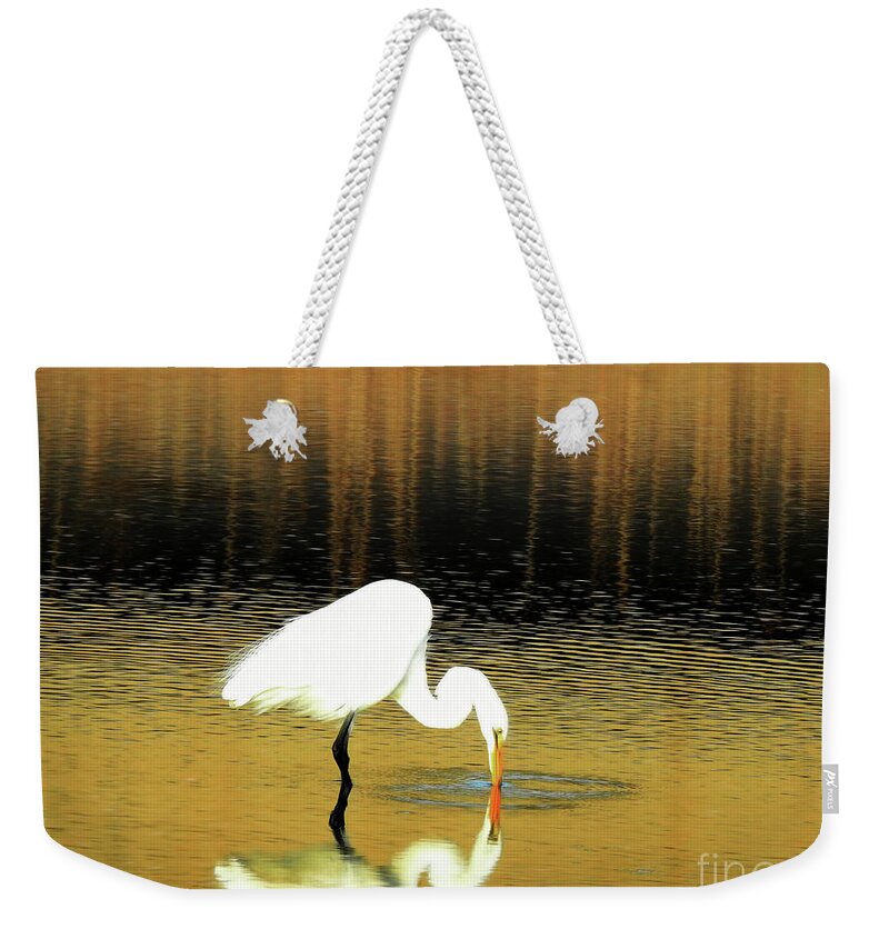 Great White Egret Weekender Tote Bag featuring the photograph Natural Beauty by Scott Cameron