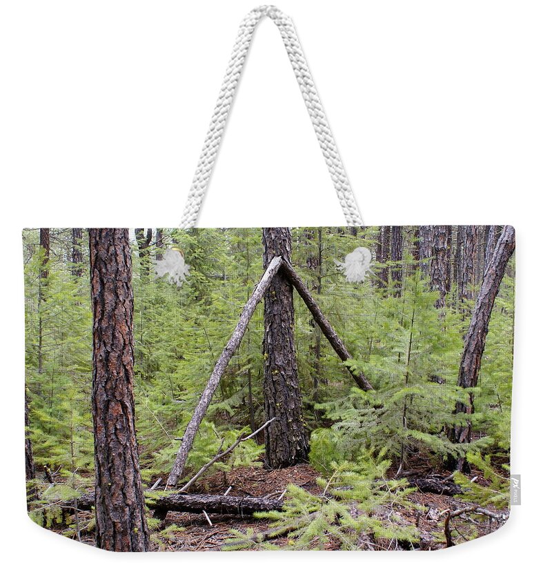 Nature Weekender Tote Bag featuring the photograph Natural Peace in the Woods by Ben Upham III