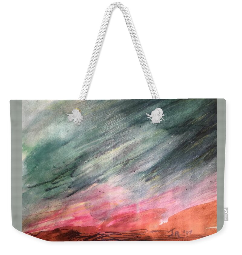 Abstract Weekender Tote Bag featuring the painting Nature by Judith Redman