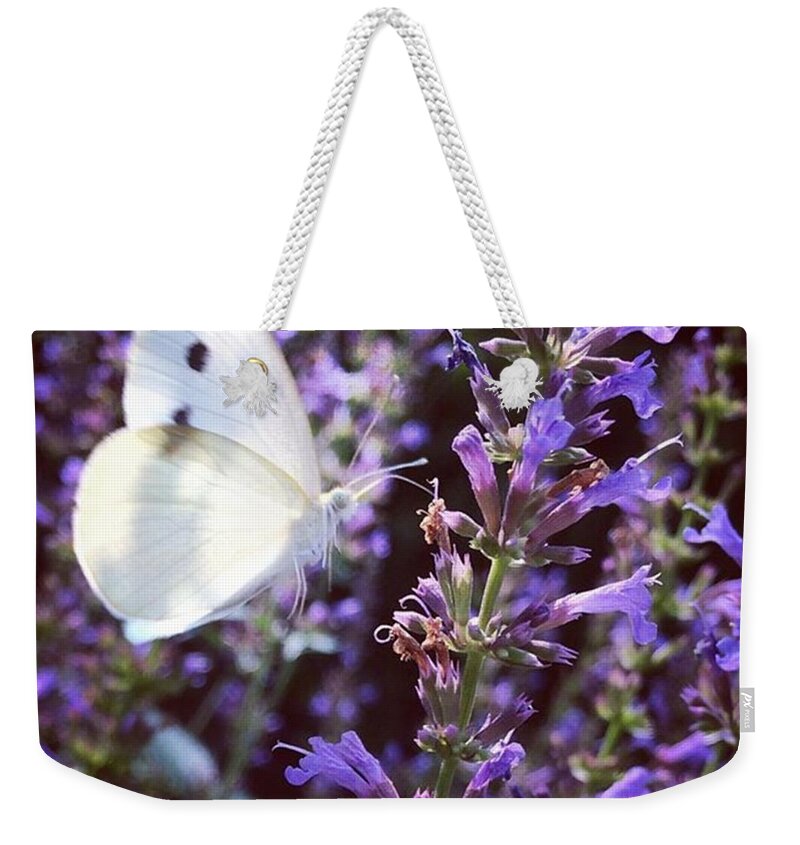 Landingzone Weekender Tote Bag featuring the photograph #natureiswaiting #gooutside by Katie Cupcakes