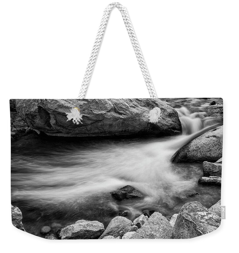Black White Art Weekender Tote Bag featuring the photograph Nature's Pool by James BO Insogna