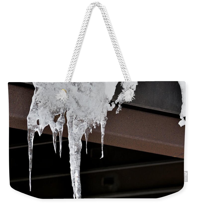 Nature Weekender Tote Bag featuring the photograph Nature's Winter Abstract #4 by Kae Cheatham