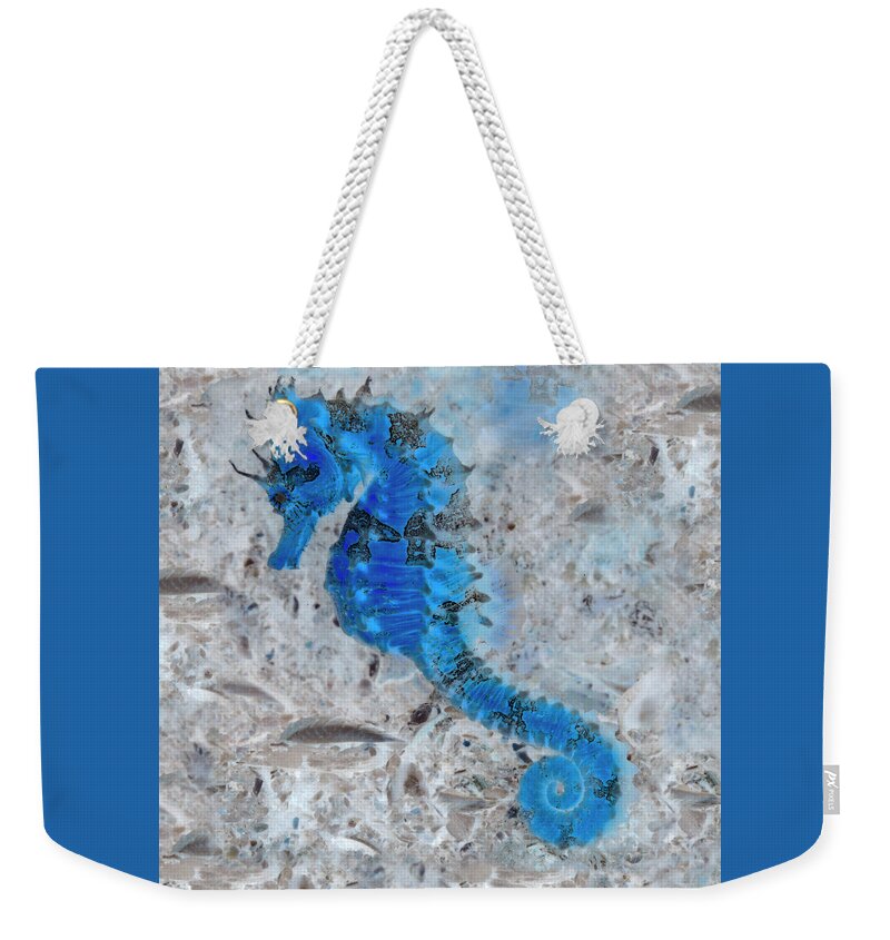 Florida Weekender Tote Bag featuring the photograph Nautical Beach and Fish #6 by Debra and Dave Vanderlaan