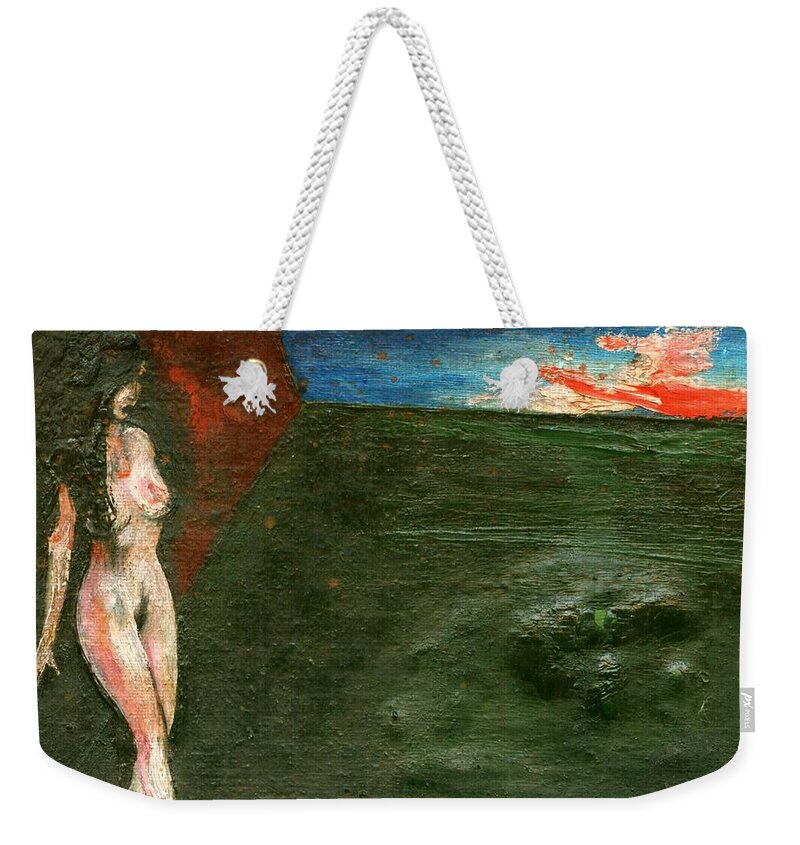 Colour Weekender Tote Bag featuring the painting Near Wall II by Wojtek Kowalski
