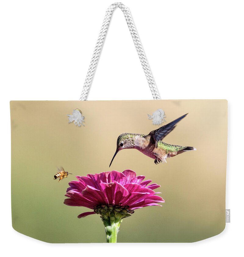 Nectar Race Weekender Tote Bag featuring the photograph Nectar Race by Wes and Dotty Weber