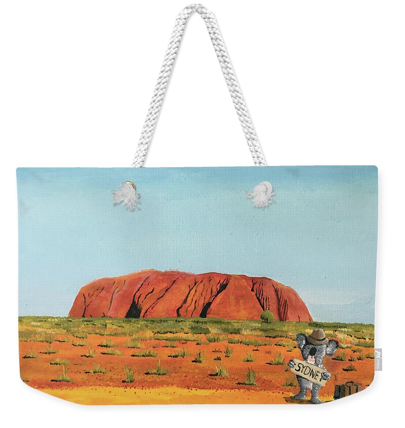 Need A Lift Weekender Tote Bag featuring the painting Need a Lift by Winton Bochanowicz