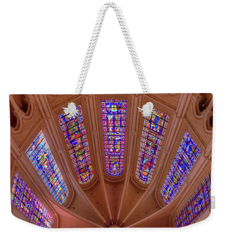 Nef Weekender Tote Bag featuring the photograph Nef de la cathedrale de Chartres - France by Jean-Pierre Ducondi