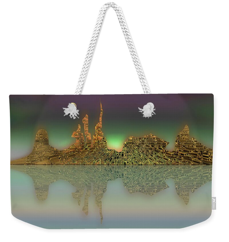 Mighty Sight Studio Weekender Tote Bag featuring the digital art Neft Ardour by Steve Sperry