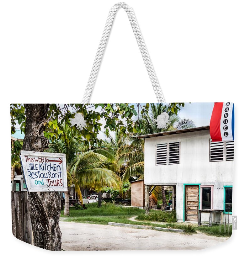 Belize Weekender Tote Bag featuring the photograph Neglected in Paradise by Lawrence Burry