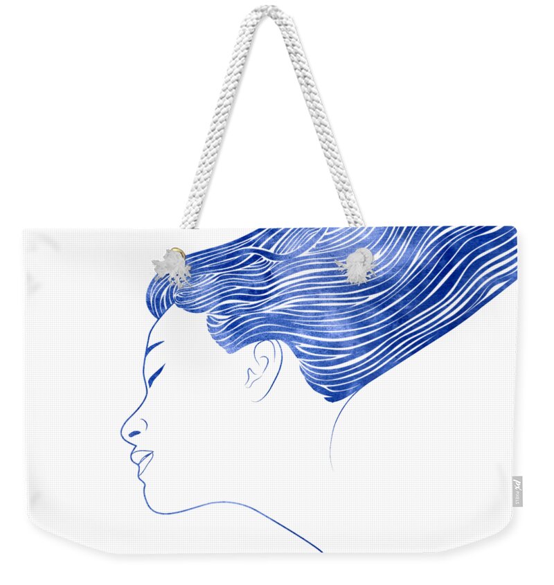 Woman Weekender Tote Bag featuring the mixed media Nereid XX by Stevyn Llewellyn
