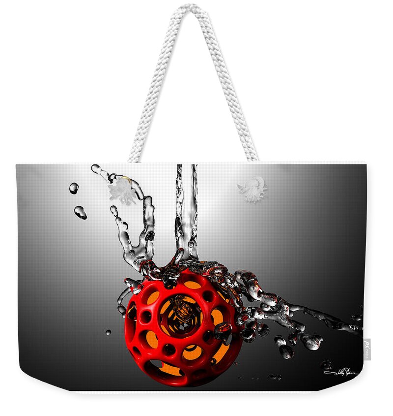 Geometric Weekender Tote Bag featuring the digital art Nested Dodecahedron 1 by William Ladson