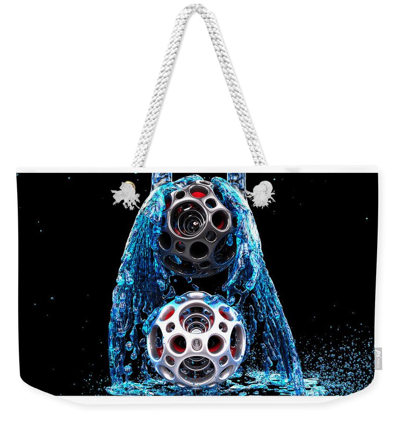 Representational Weekender Tote Bag featuring the digital art Nested Dodecahedron 2 by William Ladson