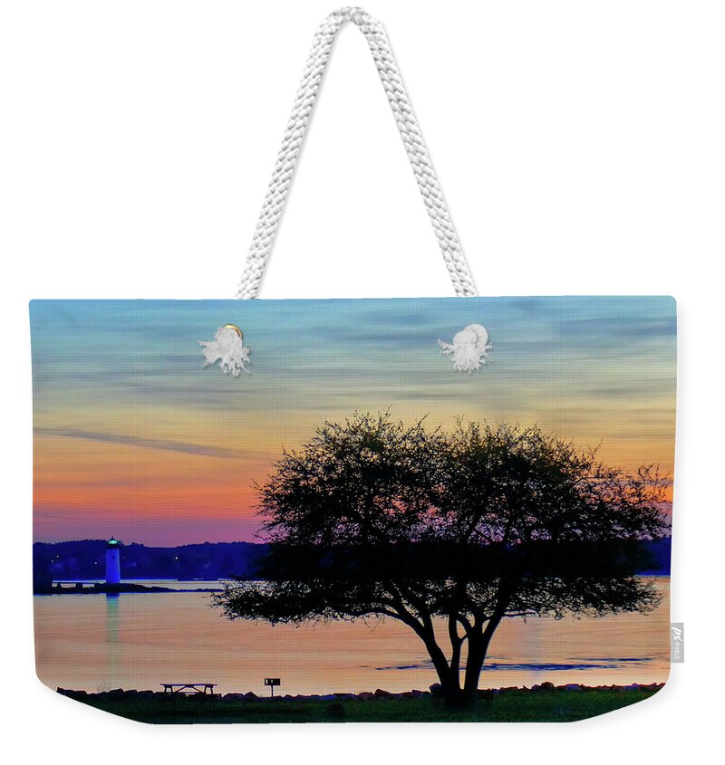 Sunrise Weekender Tote Bag featuring the photograph New Castle Sunrise by David Thompsen