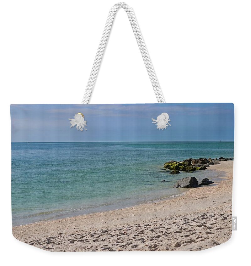 Blue Sky Weekender Tote Bag featuring the photograph New Discoveries by Michiale Schneider