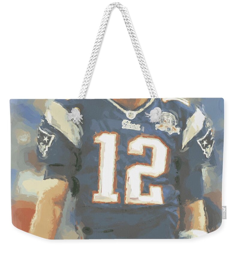 Tom Brady Weekender Tote Bag featuring the photograph New England Patriots Tom Brady by Joe Hamilton