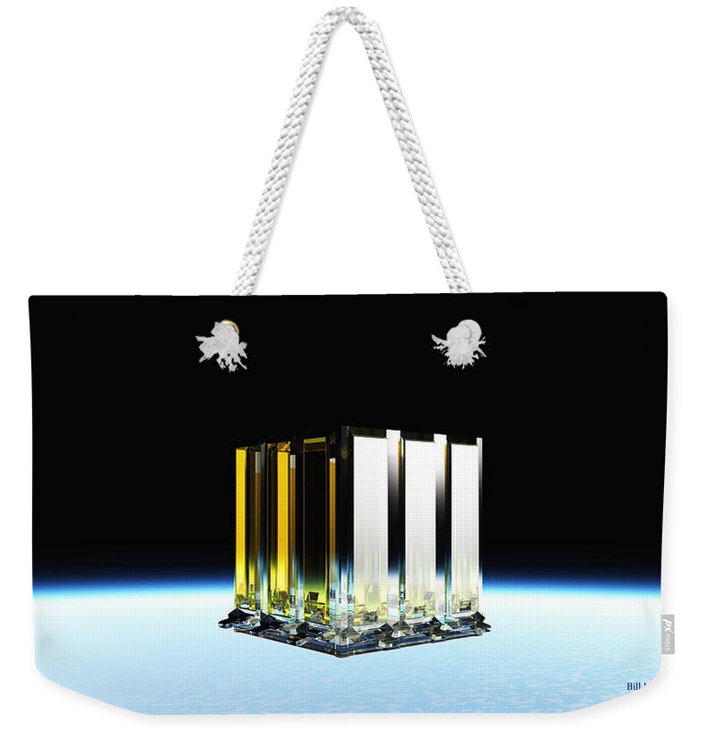 Christian Weekender Tote Bag featuring the digital art New Jerusalem The City of Heaven by William Ladson