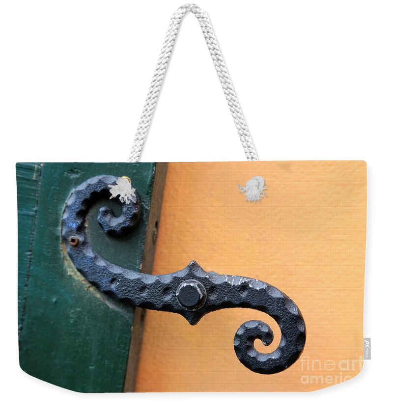 Windows Weekender Tote Bag featuring the photograph New Orleans Hardware by Carol Groenen