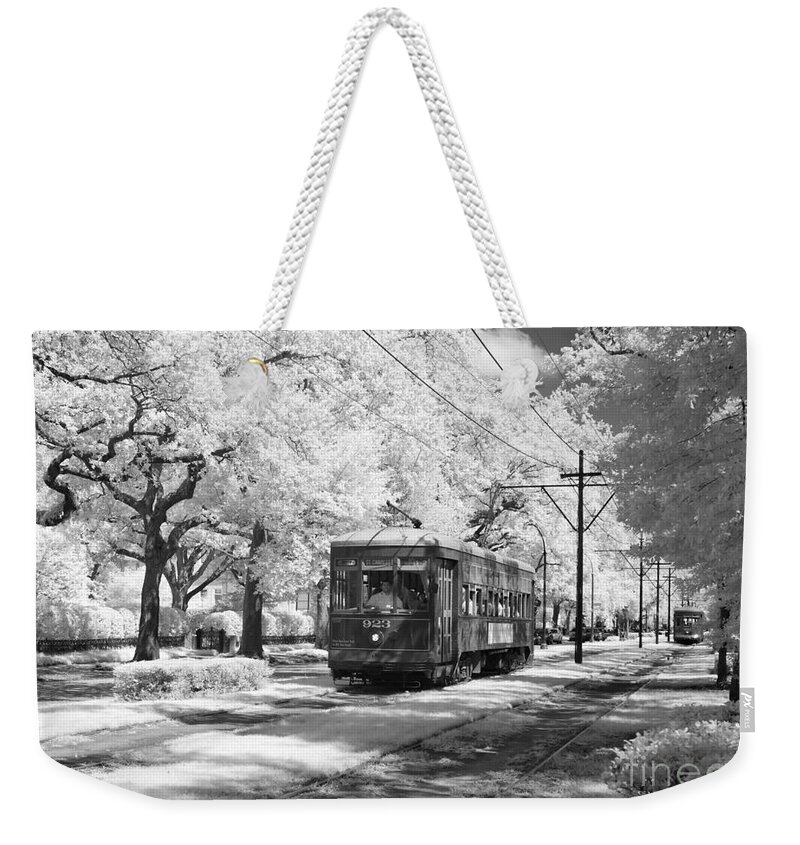 2009 Weekender Tote Bag featuring the photograph New Orleans, Streetcar. by Granger