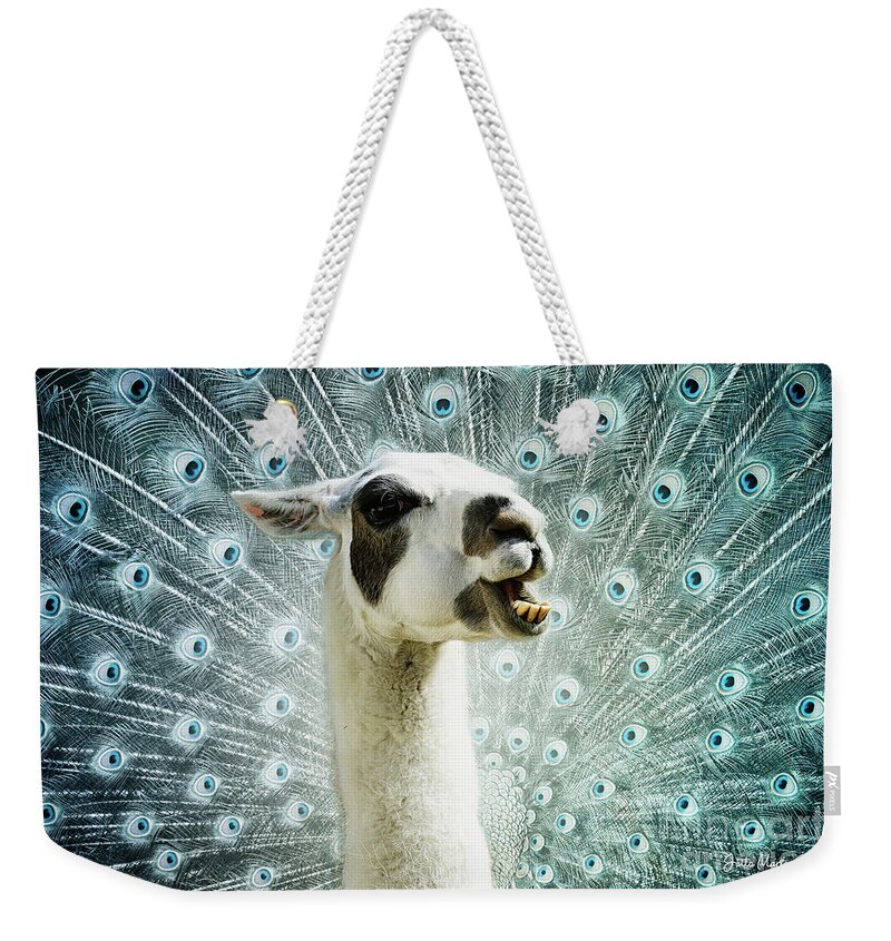 Photo Weekender Tote Bag featuring the mixed media New Species by Jutta Maria Pusl