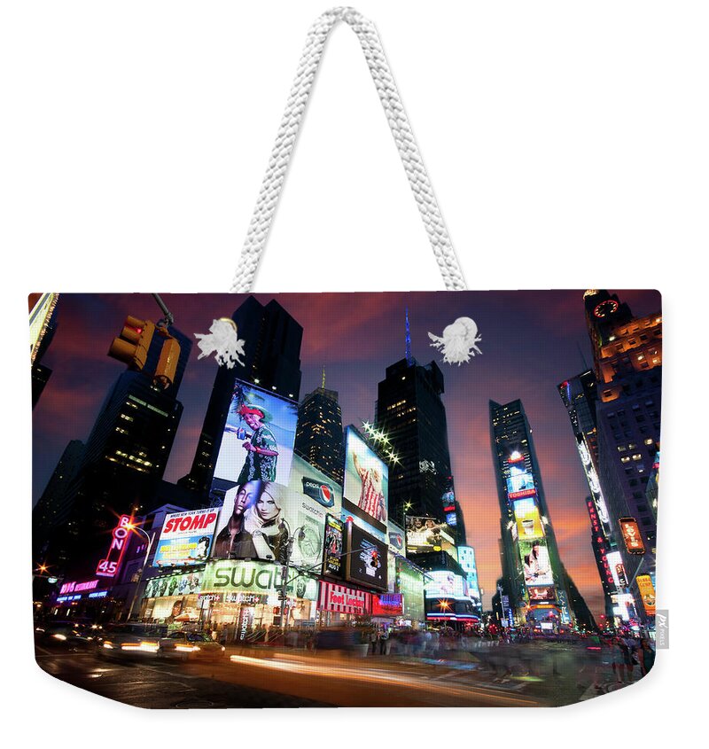 Michalakis Ppalis Weekender Tote Bag featuring the photograph New York Cityscape by Michalakis Ppalis
