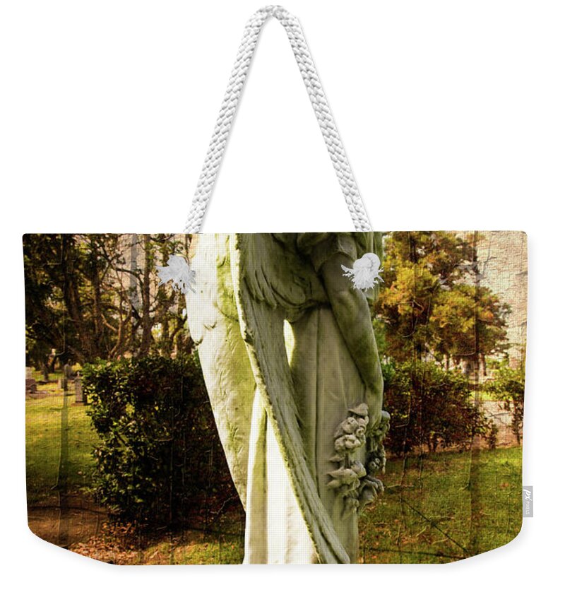 New Zealand Weekender Tote Bag featuring the photograph New Zealand Angel by Kathryn McBride