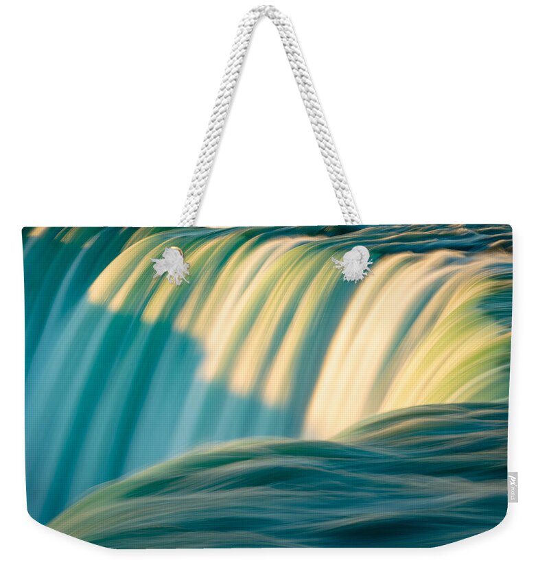 Canadian Falls Weekender Tote Bag featuring the photograph Niagara Falls - Abstract I by Mark Rogers