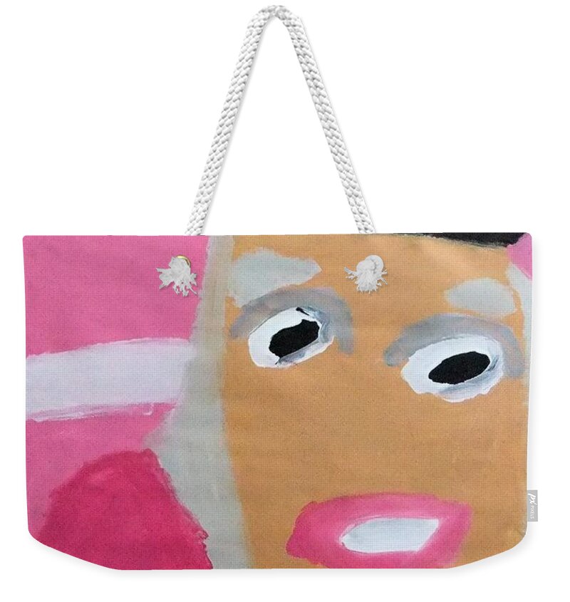 Patrick Francis Weekender Tote Bag featuring the painting Nicki Minaj by Patrick Francis