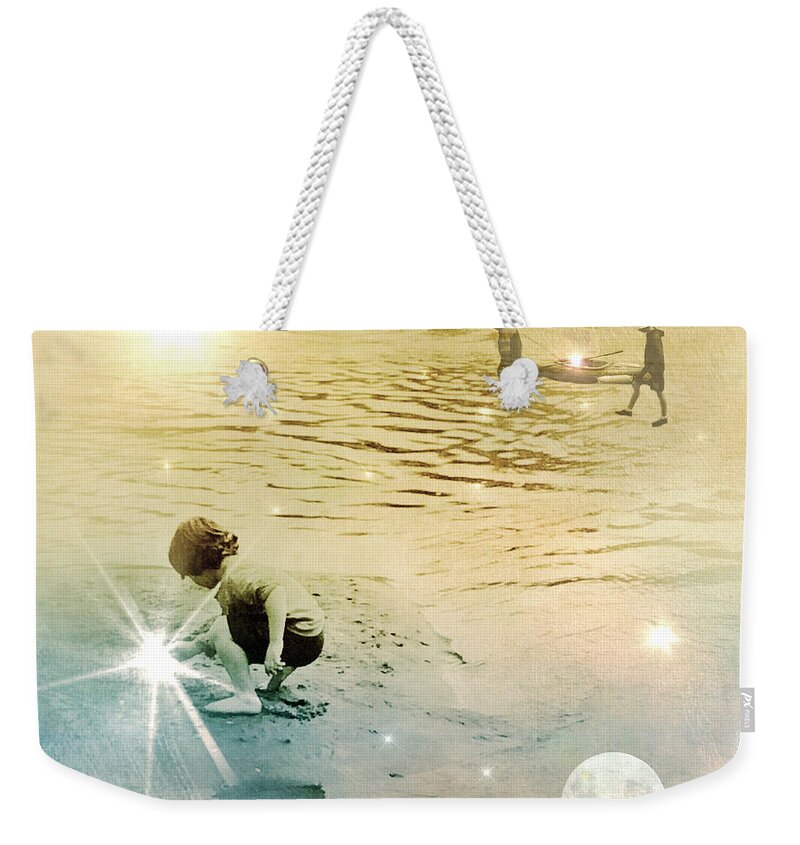 Digital Art Weekender Tote Bag featuring the digital art Night And Day Harvest by Melissa D Johnston