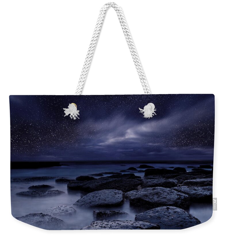 Night Weekender Tote Bag featuring the photograph Night enigma by Jorge Maia