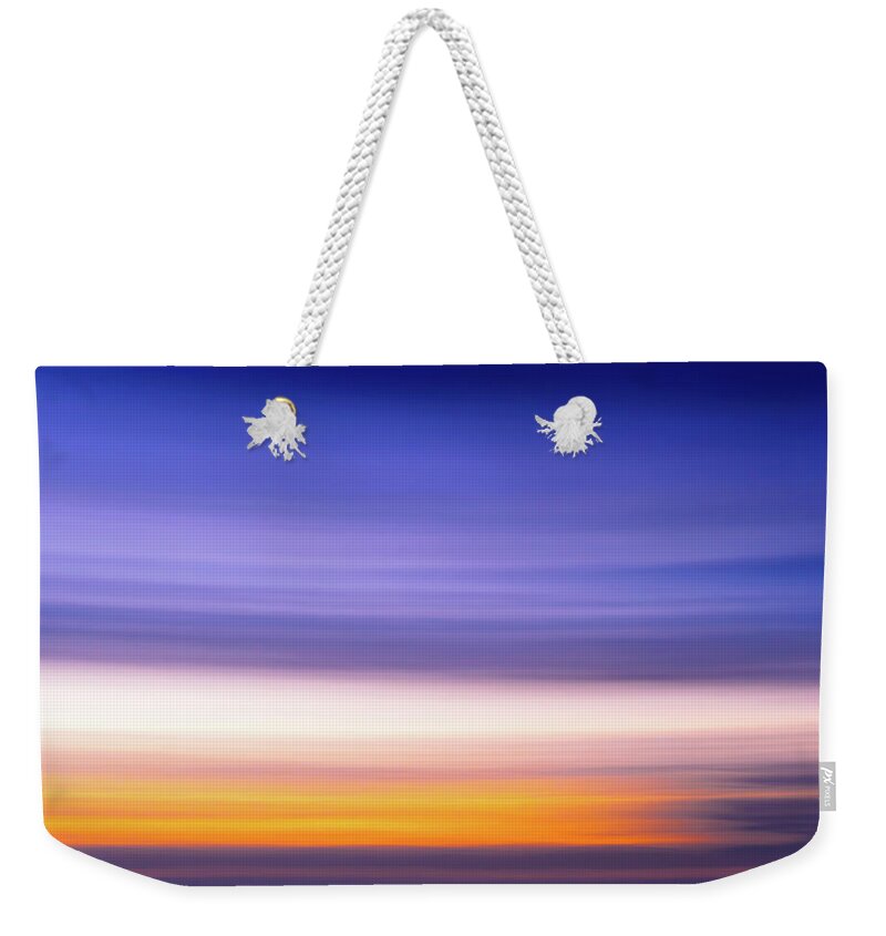 Abstract Weekender Tote Bag featuring the photograph Night Layers by Mark Andrew Thomas