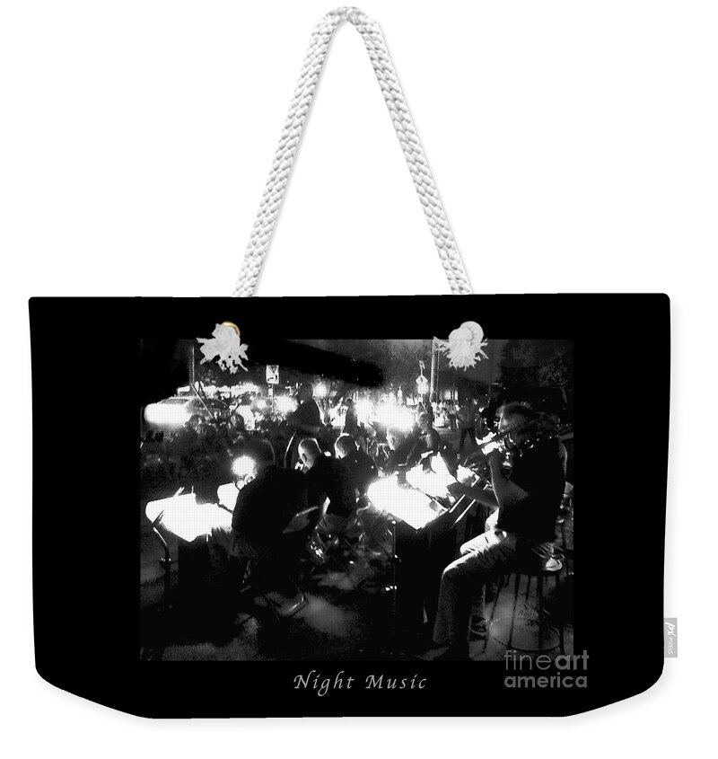 Orchestra Weekender Tote Bag featuring the photograph Night Music Poster by Felipe Adan Lerma