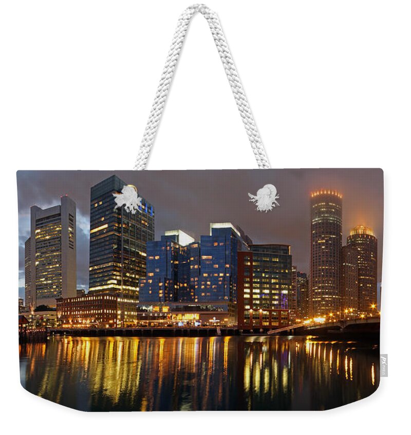 Boston Weekender Tote Bag featuring the photograph Night Show by Juergen Roth