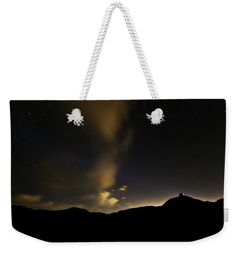 Print Weekender Tote Bag featuring the photograph Night time at Palo Duro Canyon State Park - Texas by Ryan Crouse