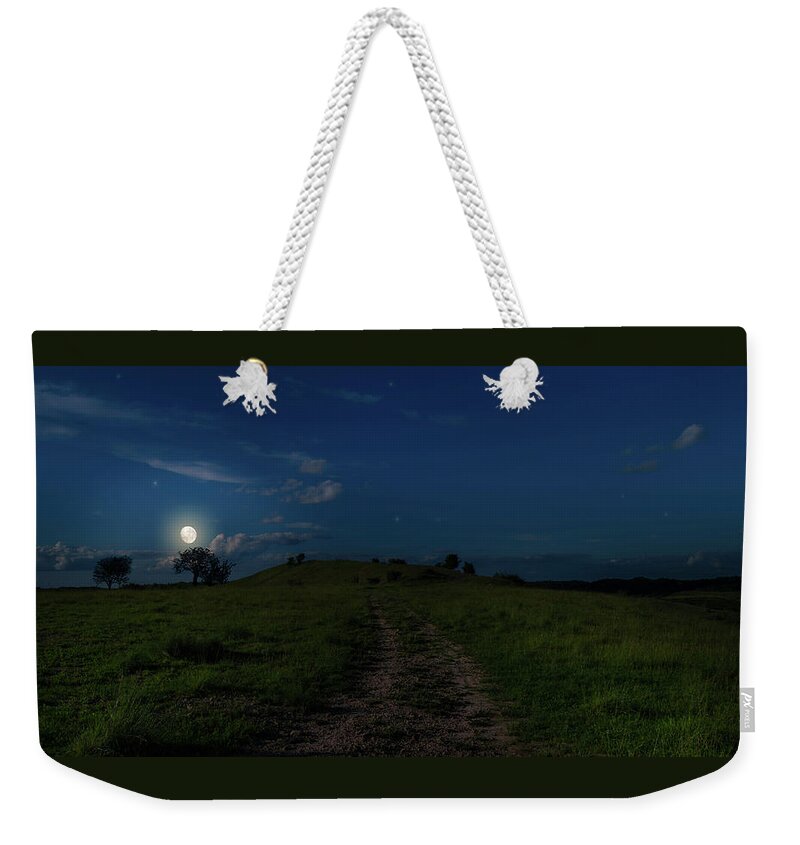 Night Weekender Tote Bag featuring the photograph Night Time by Lena Auxier