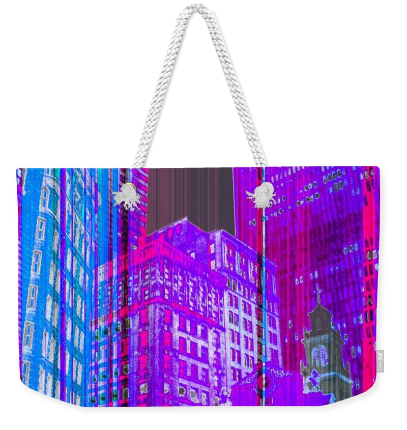 Night Life Weekender Tote Bag featuring the photograph Nightlife the Psycho Way by Julie Lueders 