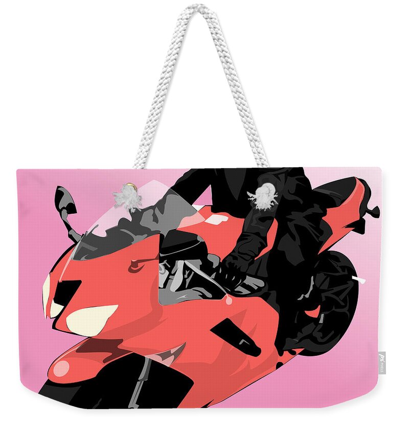 Rose Weekender Tote Bag featuring the digital art Ninja Niqabi by Scheme Of Things Graphics