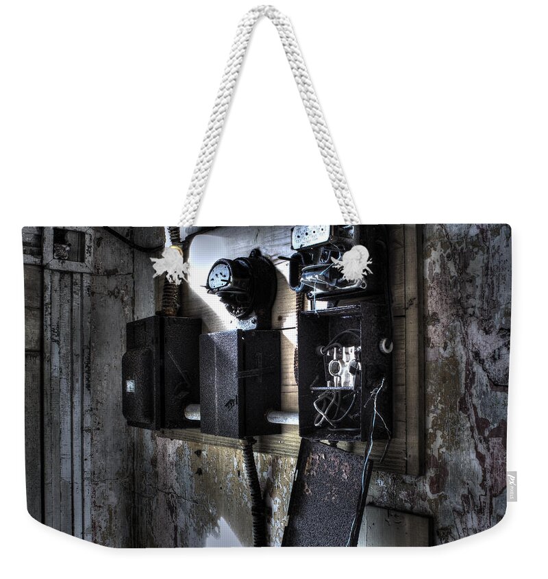 Apacheco Weekender Tote Bag featuring the photograph No Power by Andrew Pacheco