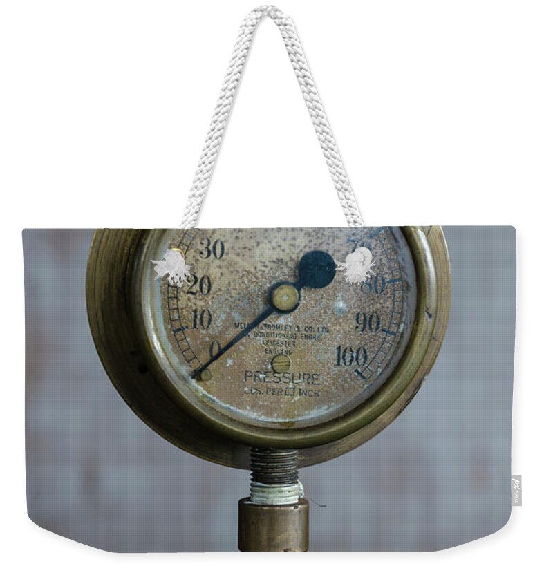 Gauge Weekender Tote Bag featuring the photograph No pressure then by Steev Stamford