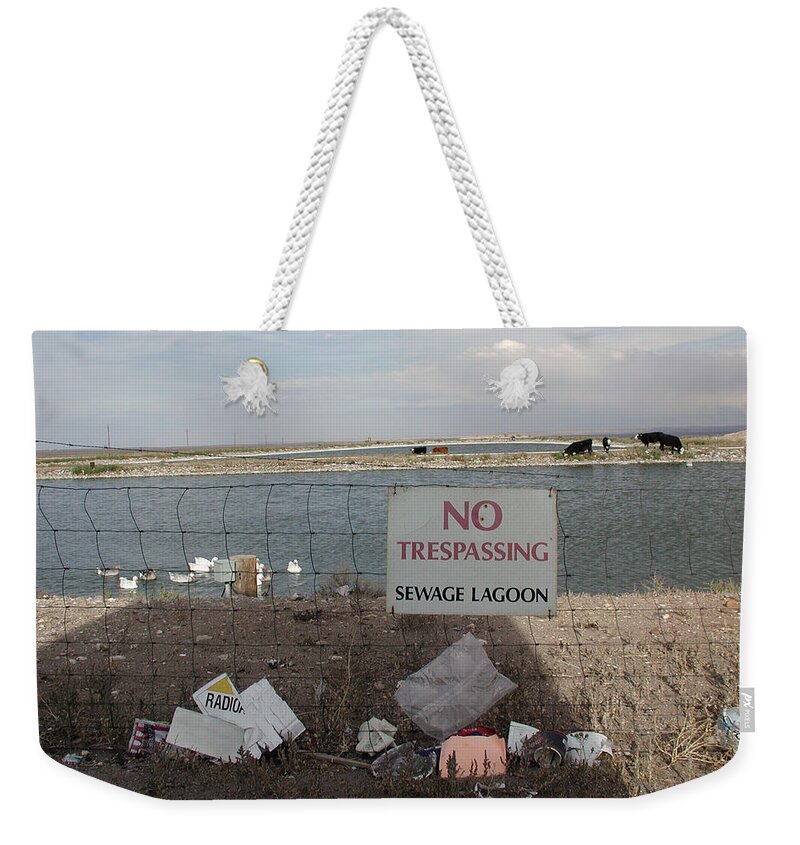 No Trespassing Weekender Tote Bag featuring the photograph No Trespassing by DArcy Evans