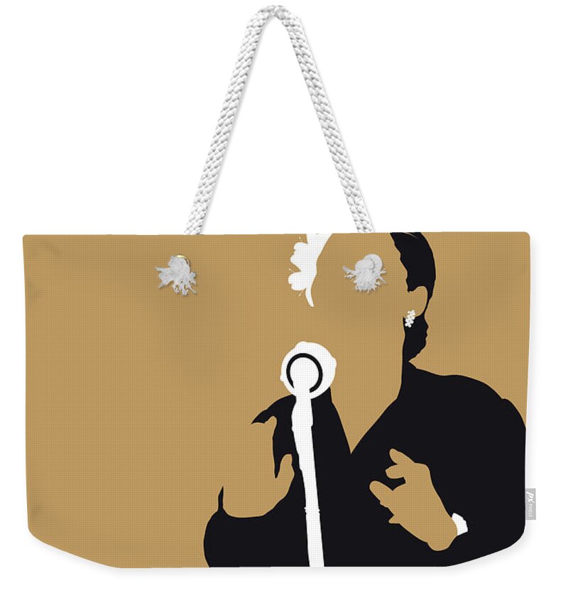 Billie Weekender Tote Bag featuring the digital art No090 MY Billie Holiday Minimal Music poster by Chungkong Art