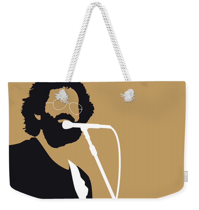 Grateful Weekender Tote Bag featuring the digital art No140 MY Grateful Dead Minimal Music poster by Chungkong Art
