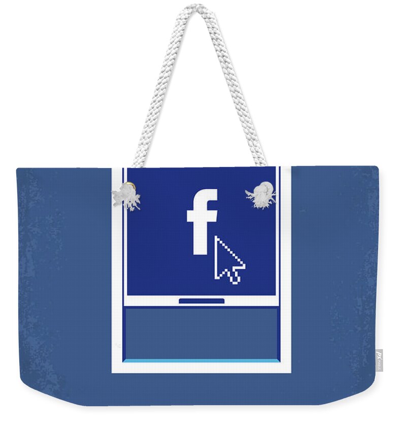 The Social Network Weekender Tote Bag featuring the digital art No779 My The Social Network minimal movie poster by Chungkong Art