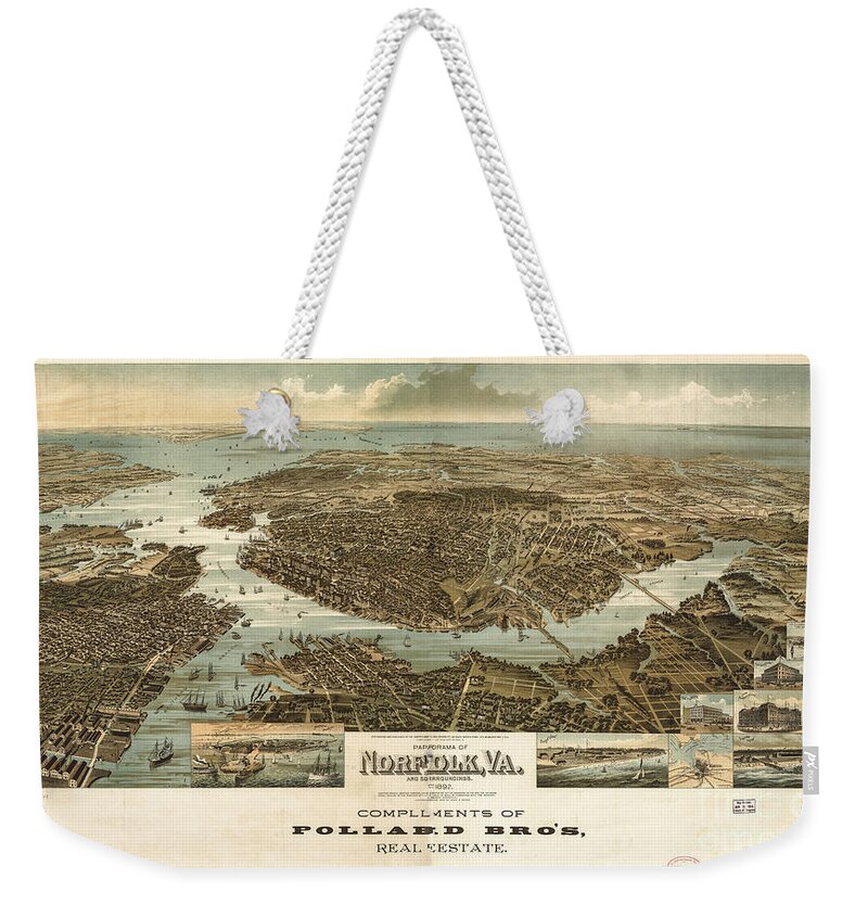 Norfolk Weekender Tote Bag featuring the photograph Norfolk VA by Dale Powell