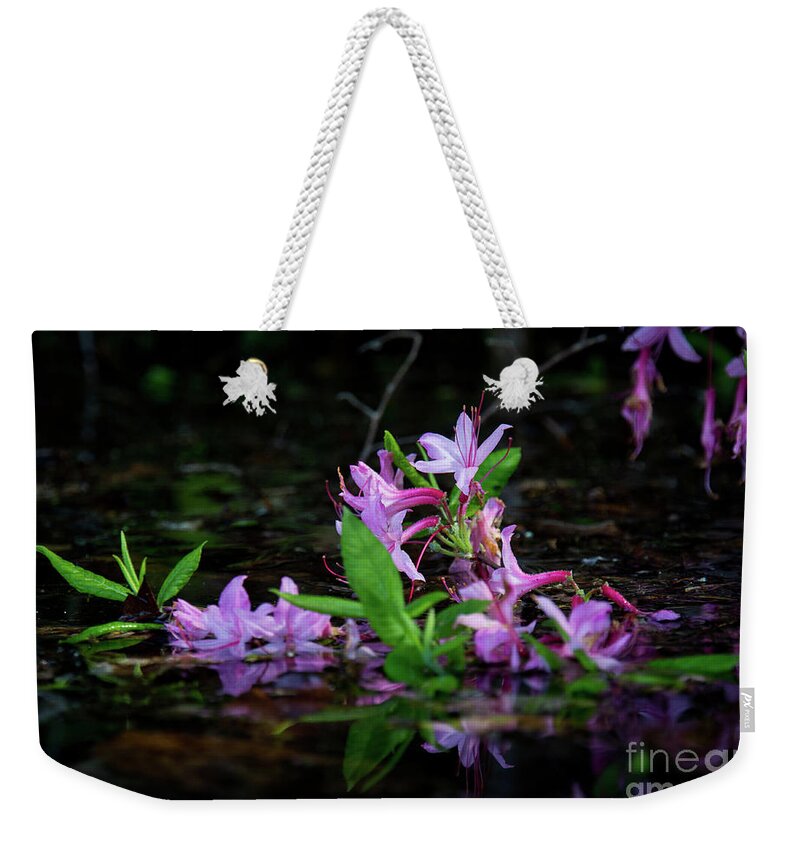 Honeysuckle Weekender Tote Bag featuring the photograph Norris Lake Floral by Douglas Stucky