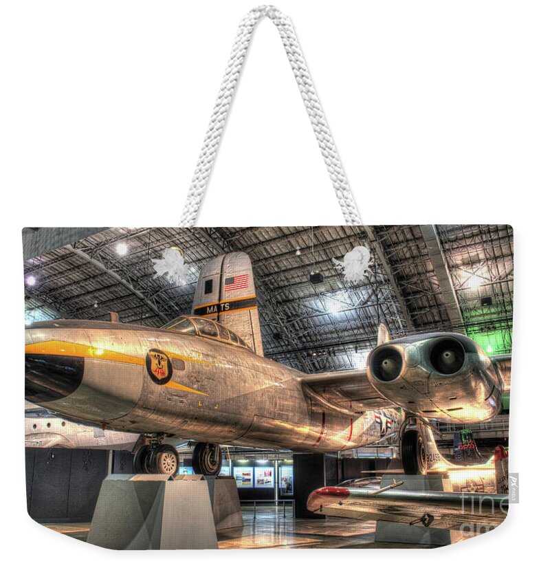 Dayton Weekender Tote Bag featuring the photograph North American B-45 Tornado by Greg Hager