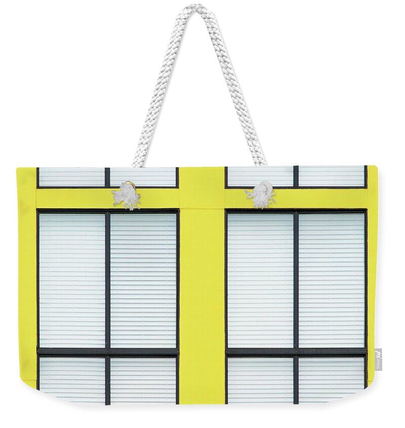 Urban Weekender Tote Bag featuring the photograph Square - North Carolina Windows by Stuart Allen