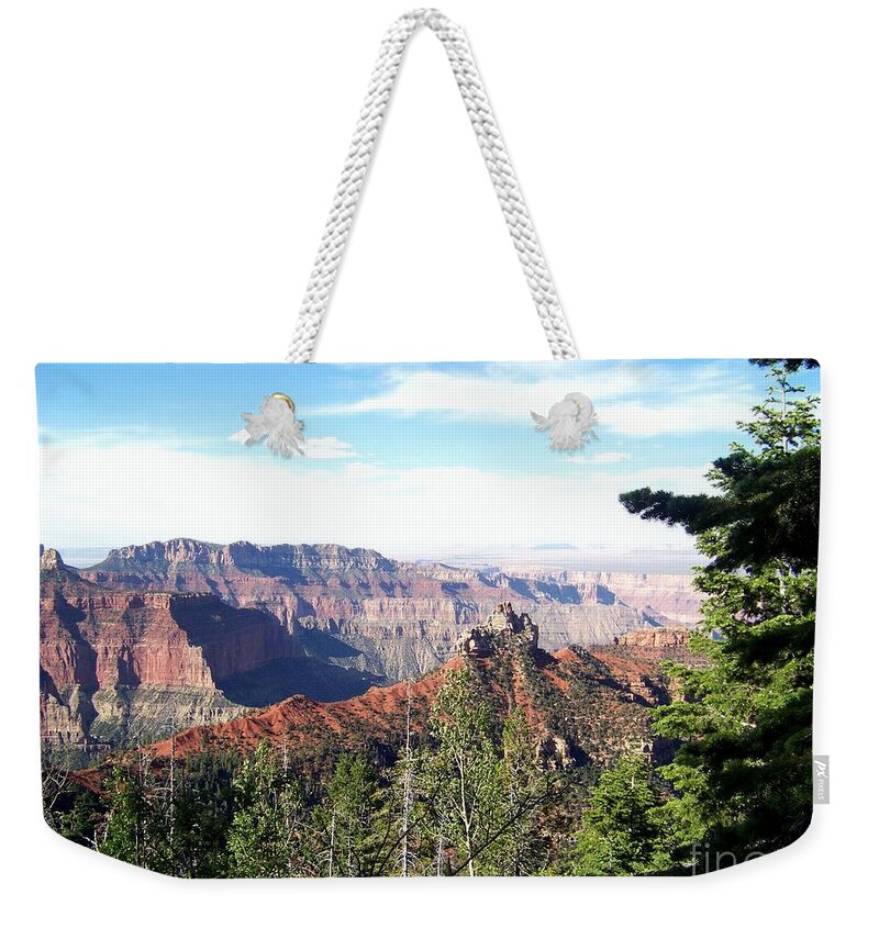 Grand Canyon Weekender Tote Bag featuring the photograph North Rim by Charles Robinson