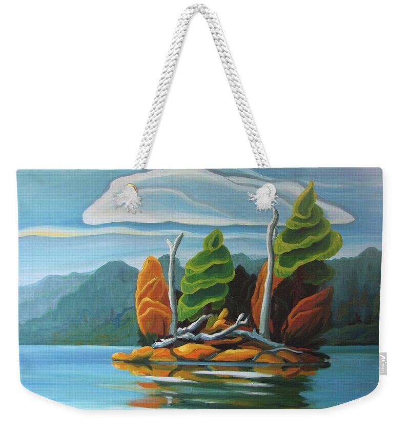 Group Of Seven Weekender Tote Bag featuring the painting Northern Island by Barbel Smith