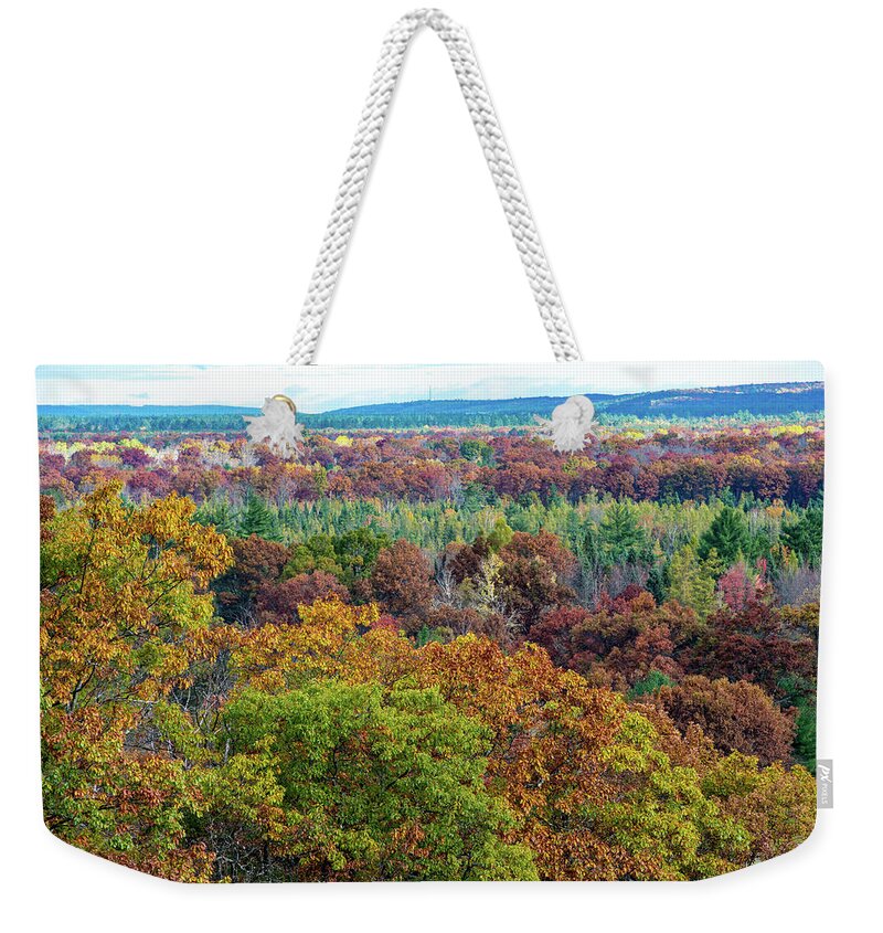 Landscape Weekender Tote Bag featuring the photograph Northern Michigan Fall by Paul Johnson