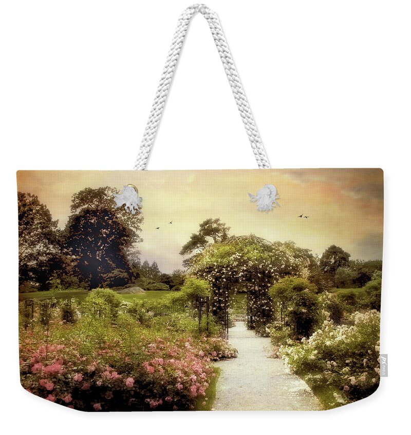 Garden Weekender Tote Bag featuring the photograph Nostalgia of Roses by Jessica Jenney